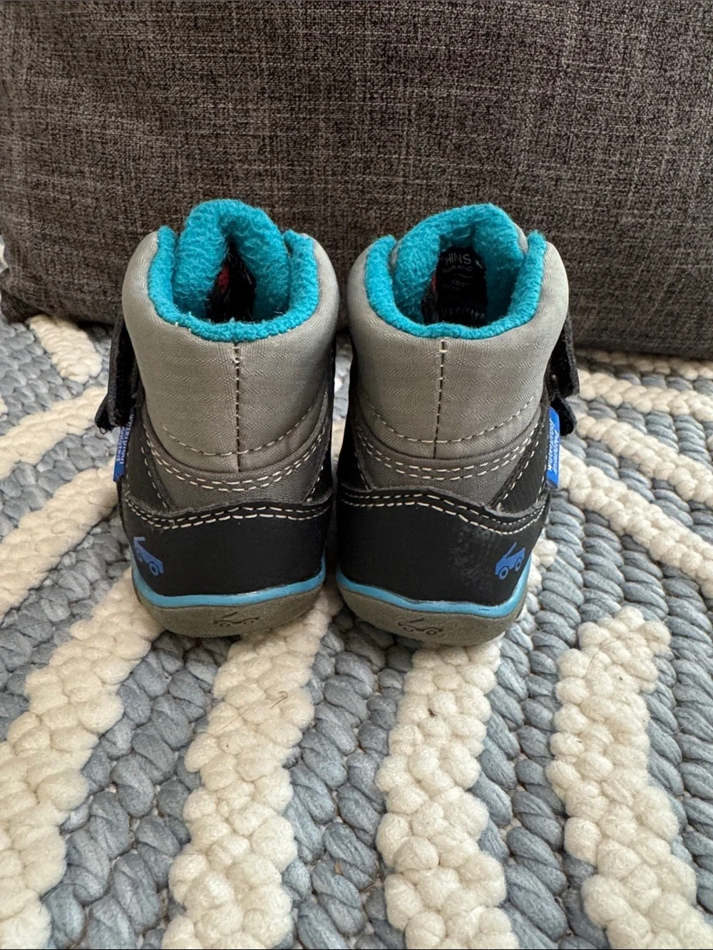 See Kai Run Atlas II Waterproof Insulated Winter Boots Toddler Size 4 Gray Blue